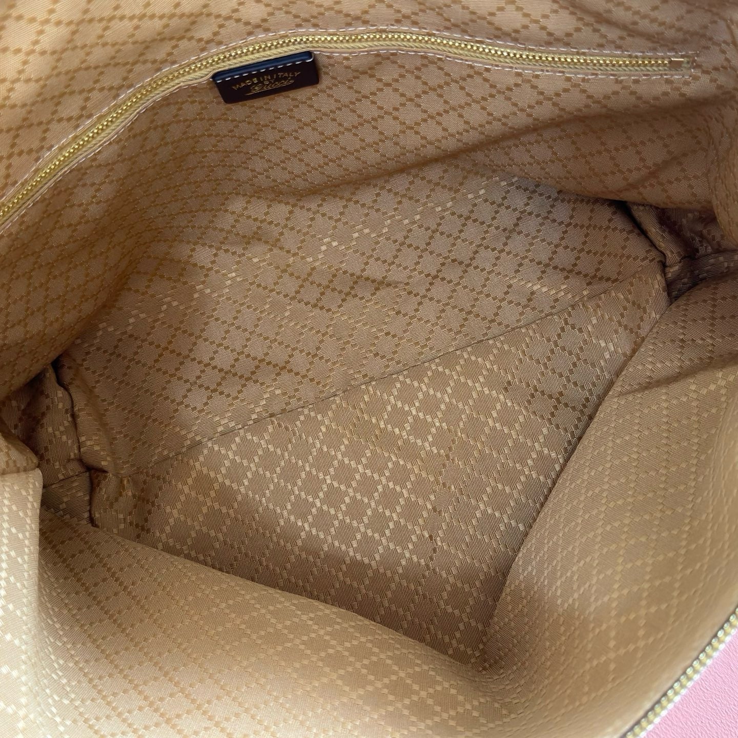 Gucci 2026 Brera Bag 33cm Beige Monogram Canvas