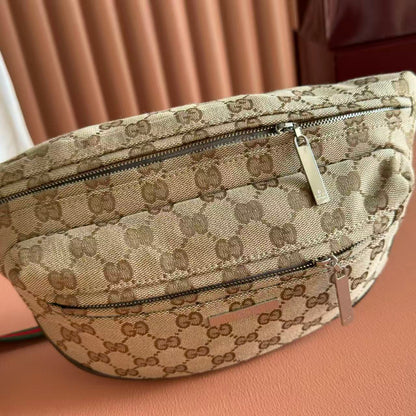 Gucci 2026 Bumbag 30cm Beige Canvas Leather
