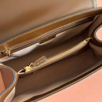 Gucci 2026 Horsebit 1955 Bag 29cm Brown Calfskin Gold Hardware