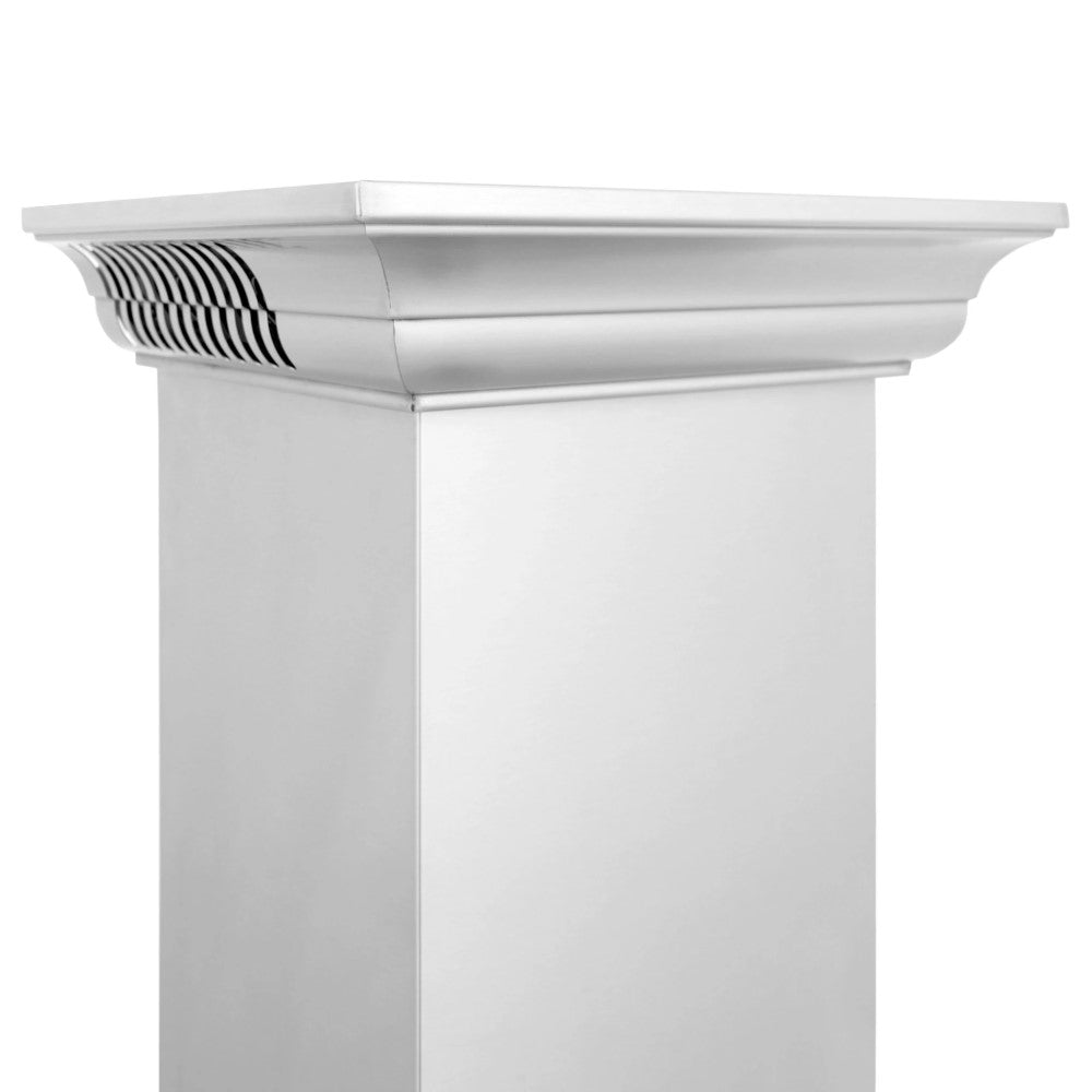 ZLINE Wall Mount Range Hood in Stainless Steel with Built-in CrownSound® Bluetooth Speakers (KBCRN-BT)