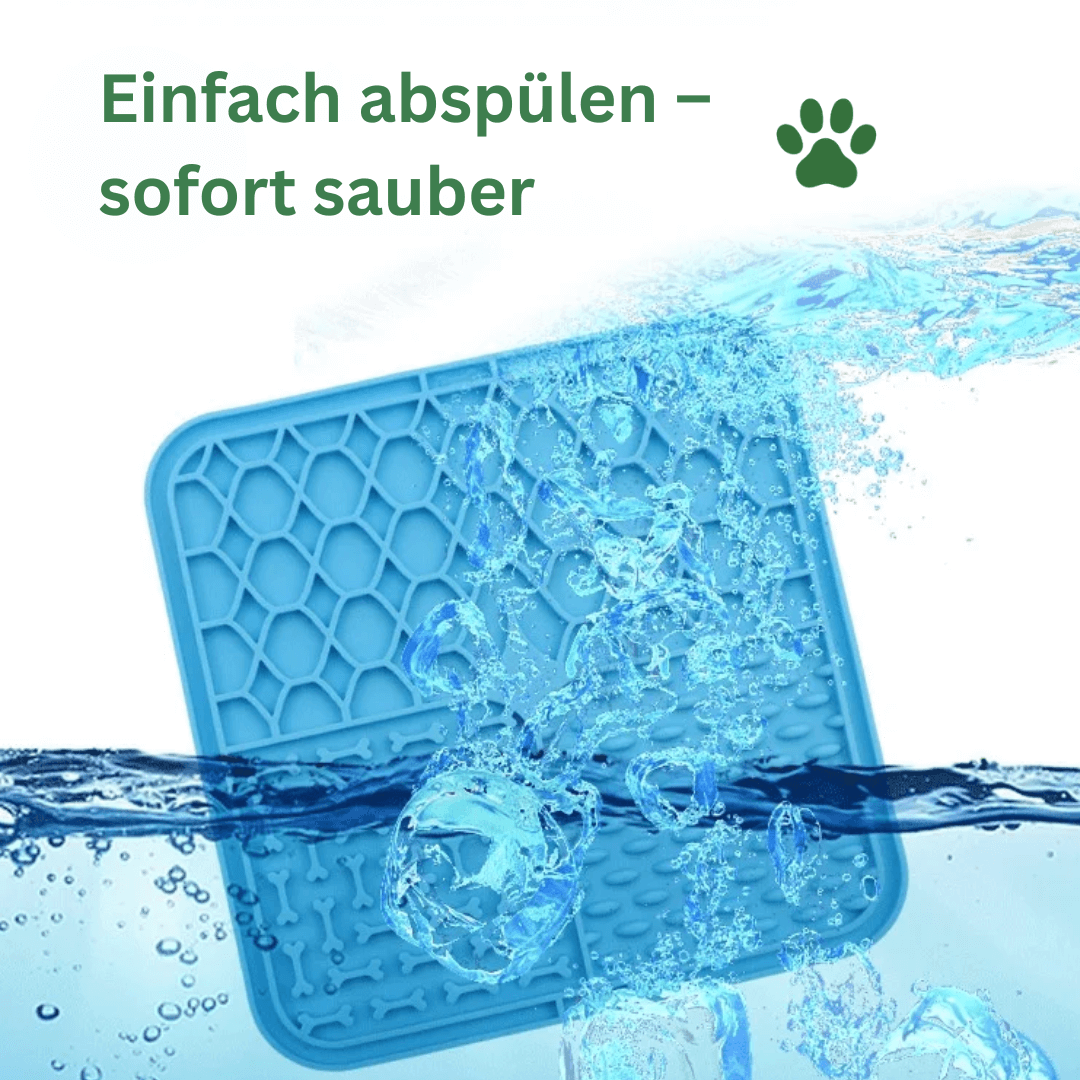 licknapf für hunde einfach unter wasser abspuelbar