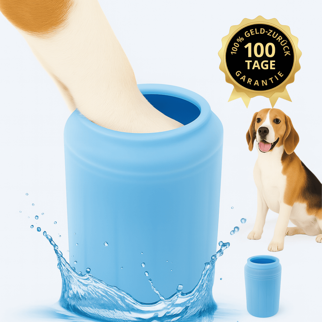 pawnox pfotenwaschbecher mit 100 tage garantie für hunde