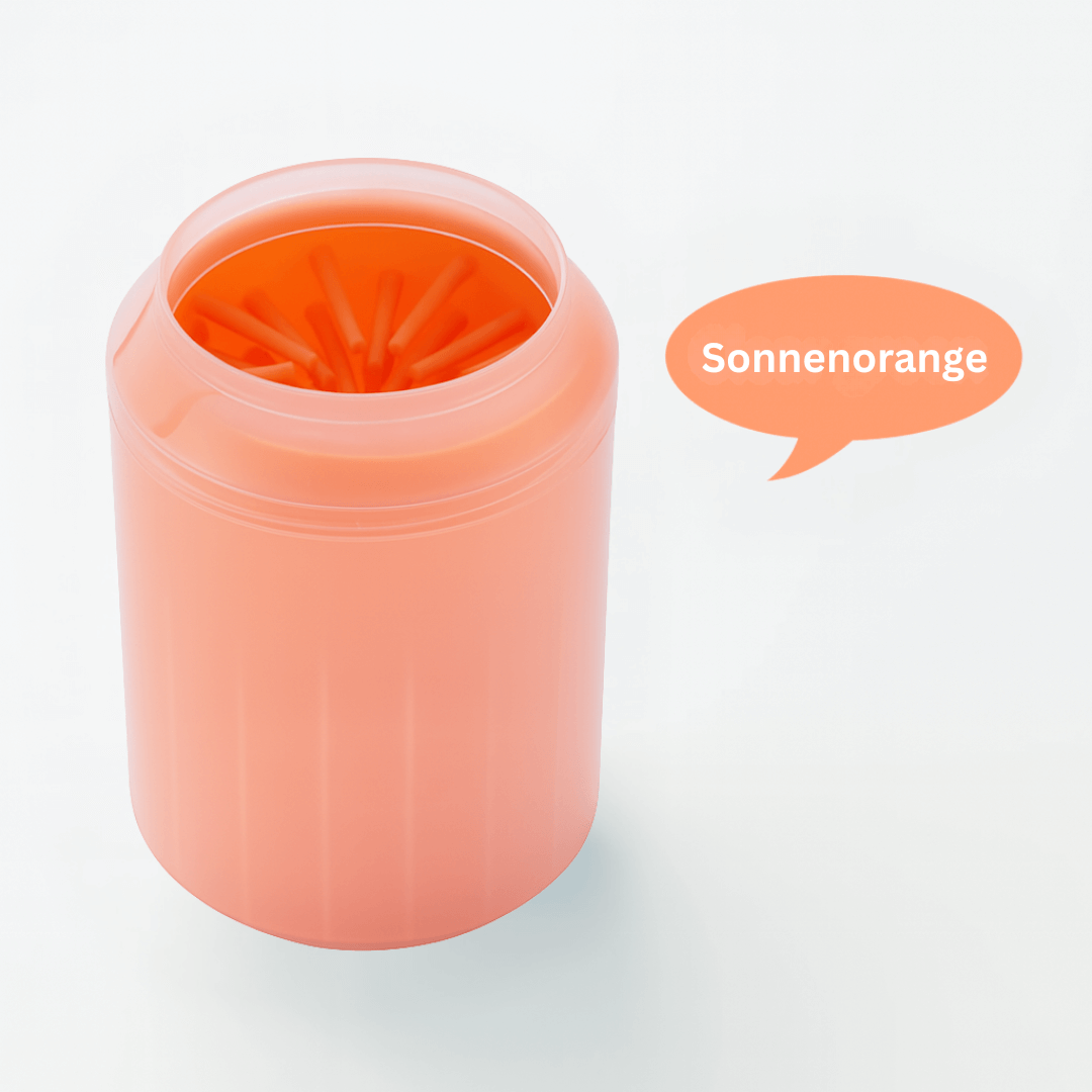 pfotenwaschbecher für hunde farbe orange