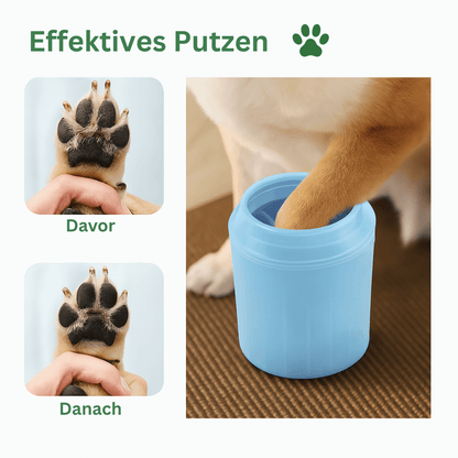 pfotenwaschbecher für hunde vorher nachher reinigung