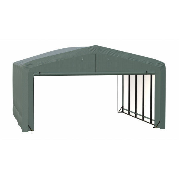 ShelterLogic ShelterTube Wind and Snow-Load Rated Garage, 20 ft. Wide  Green