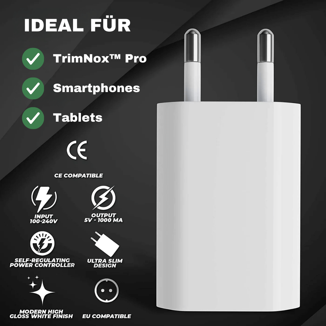 usb ladeadapter geeignet fuer trimnox pro und weitere geraete