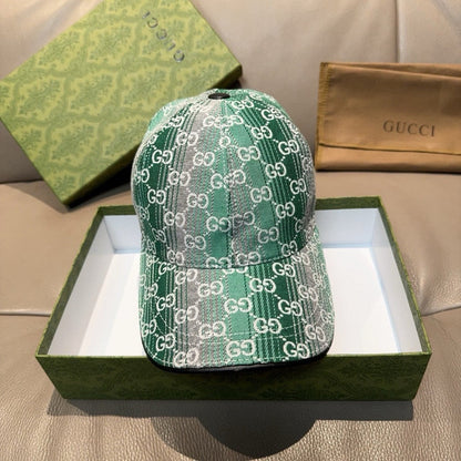 Gucci Logo Denim Two Tone Hat 211675