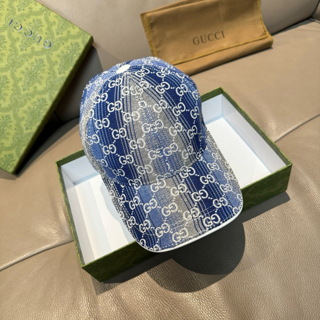 Gucci Logo Denim Two Tone Hat 211675