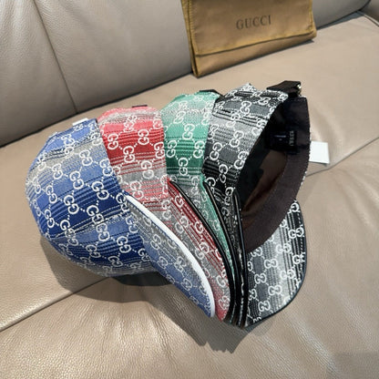 Gucci Logo Denim Two Tone Hat 211675