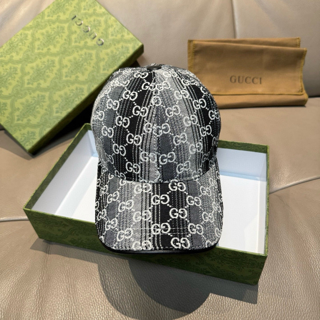 Gucci Logo Denim Two Tone Hat 211675
