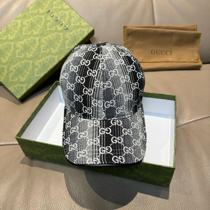 Gucci Logo Denim Two Tone Hat 211675
