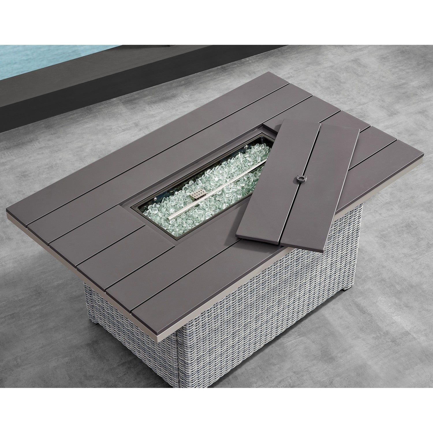DekoLiving COP30901 Tricarico Outdoor Patio Set & Firepit