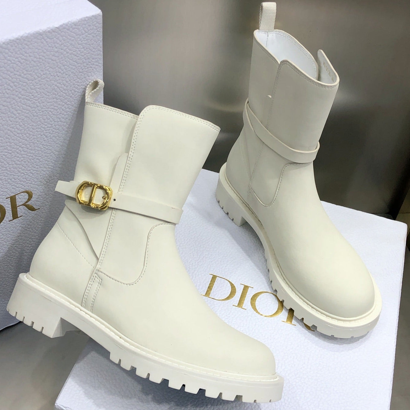 Dior 2026 Empreinte Ankle Boots Calfskin 965383