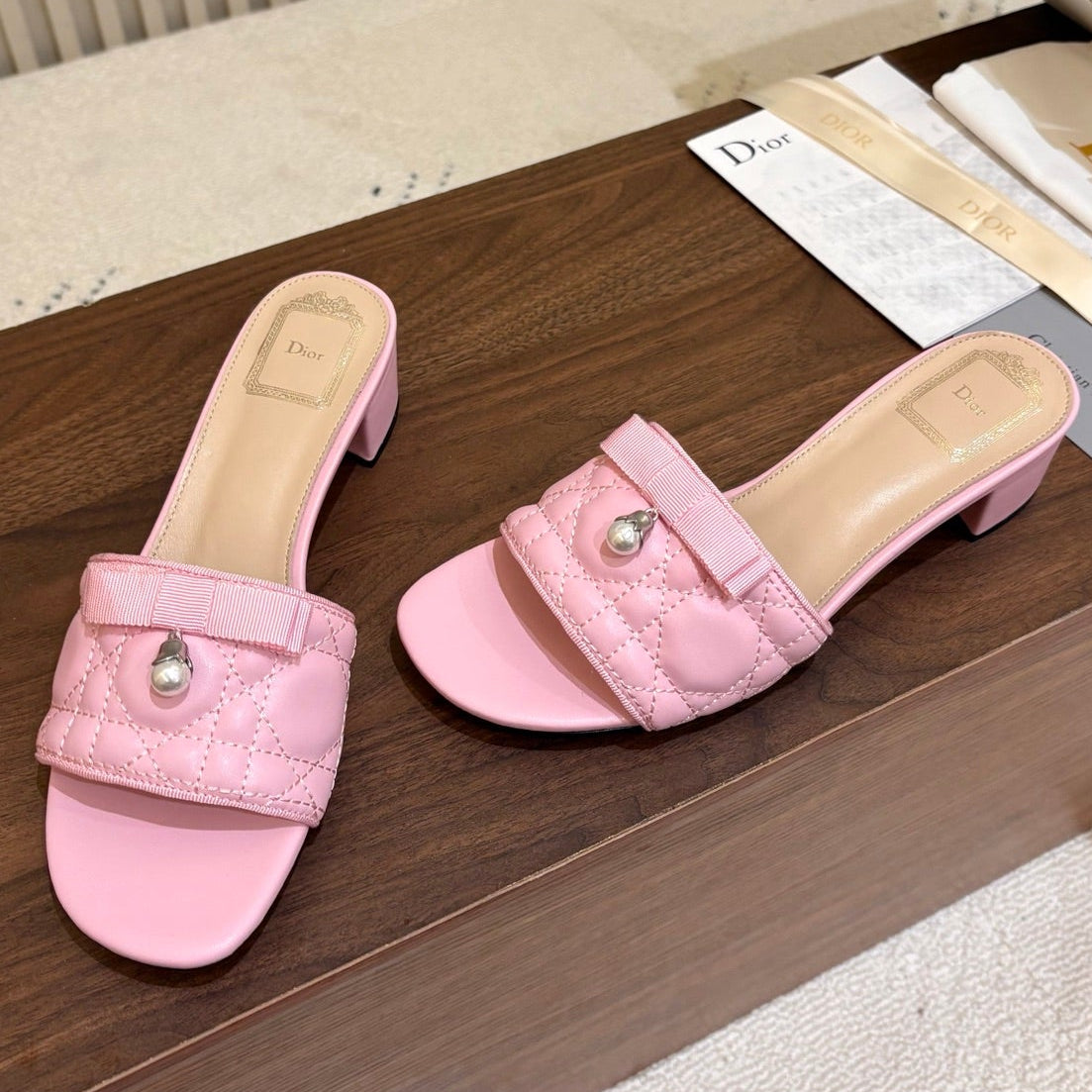 Dior 2026 Cannage Sandals Sheepskin 988362