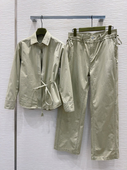 Gucci 25 Pant Green Cotton