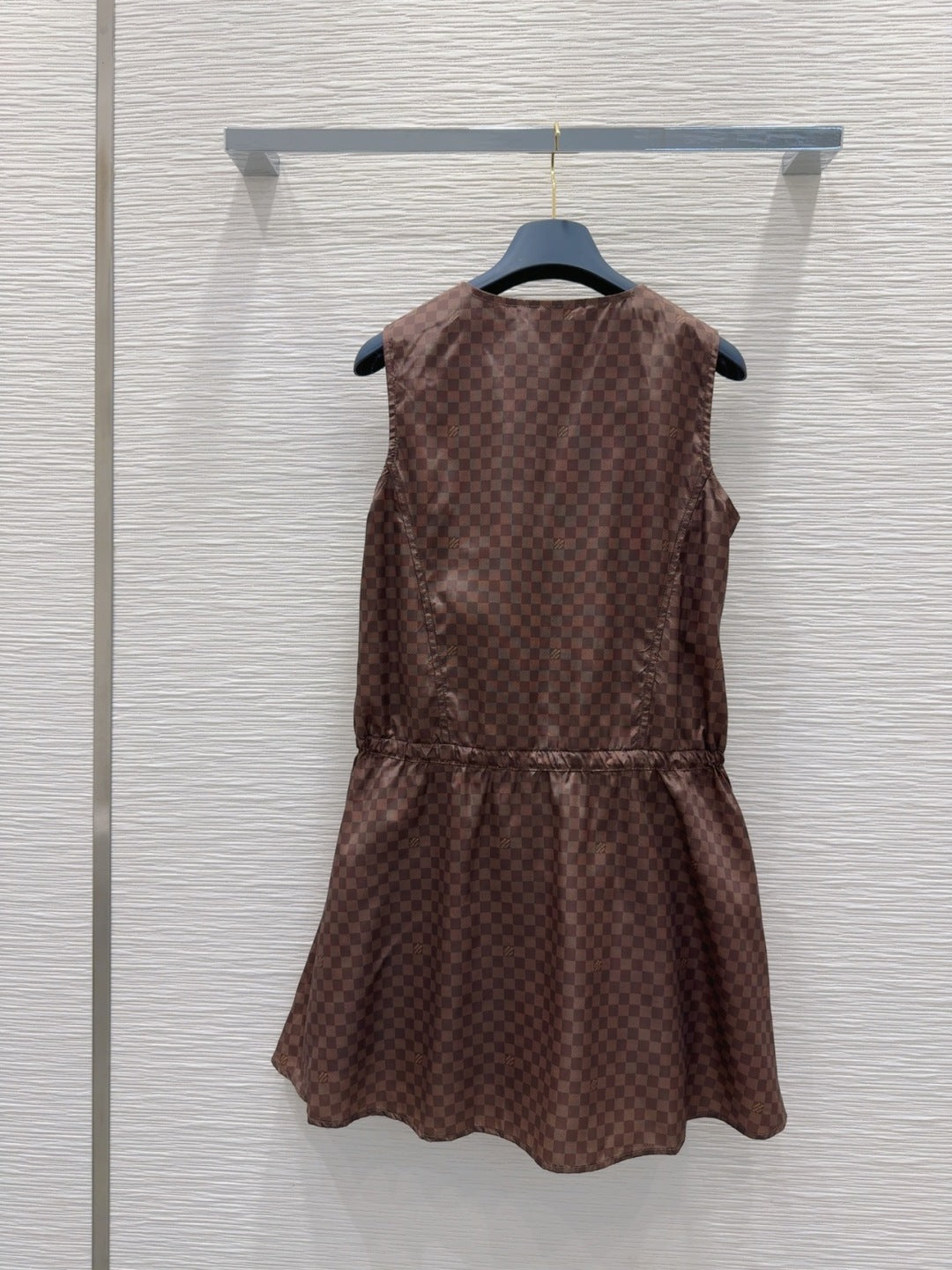 LV 25 Elegant Vest Dress Brown Polyester