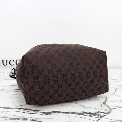 Gucci 2026 Brera Large Crossbody Bag Dark Brown Canvas