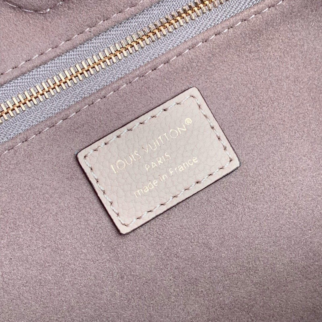 Anytime 42cm Tote Bag Light Pink Gold Empreinte leather 251561