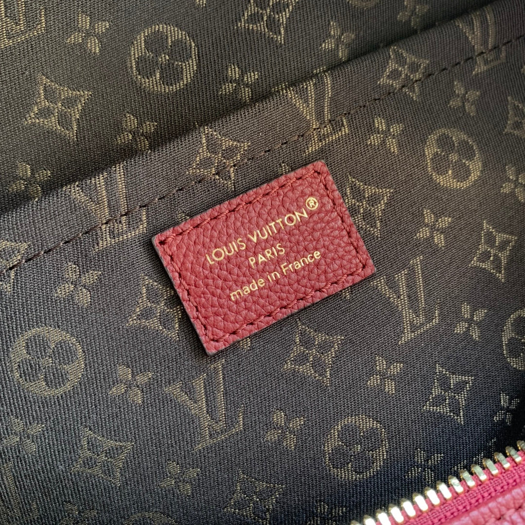 LV 2025 Express MM Bag 36cm Burgundy Brown Calfskin 347429