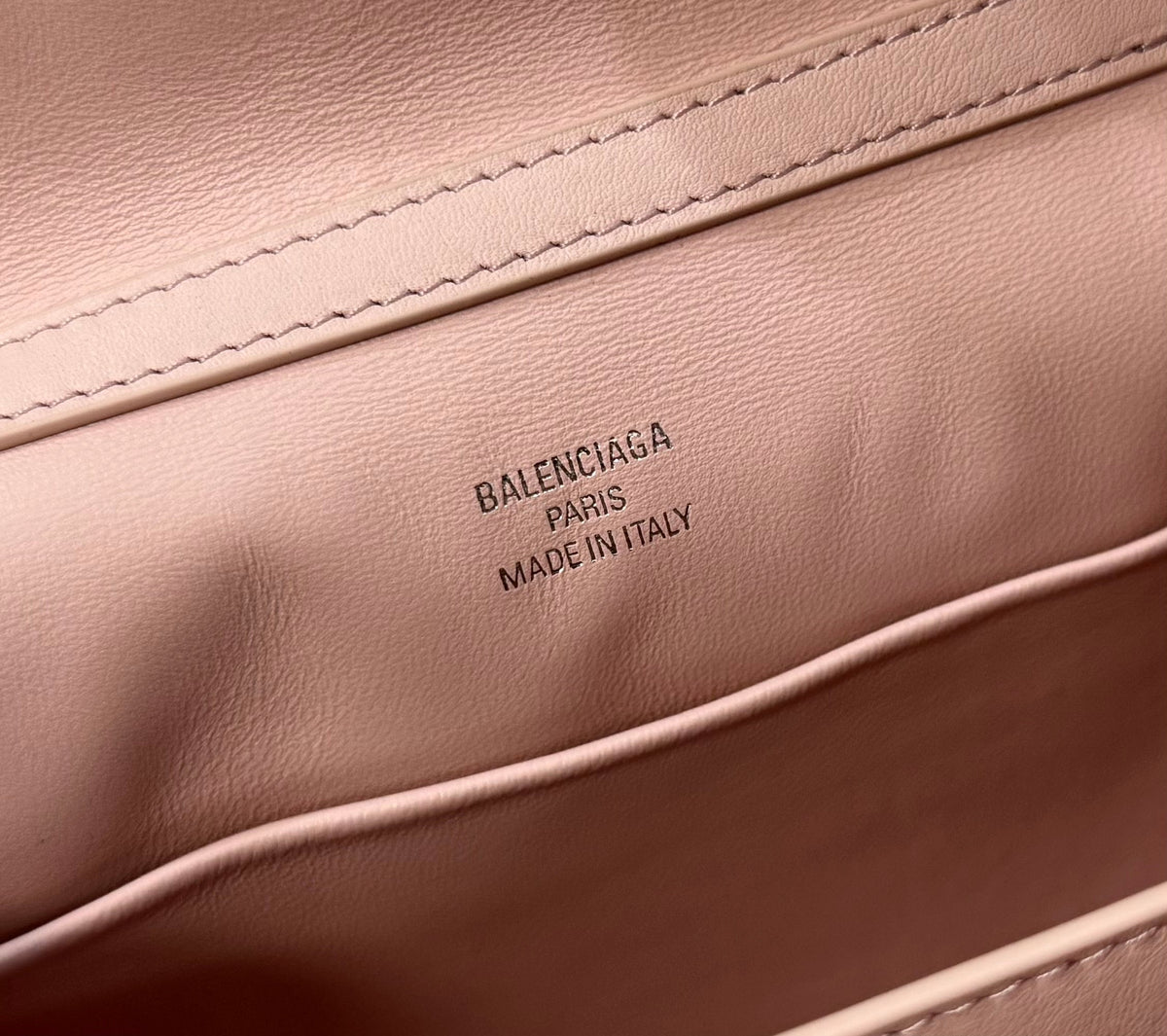 Balenciaga Mini Bag 22 Light Pink Calfskin Sliver Hardware