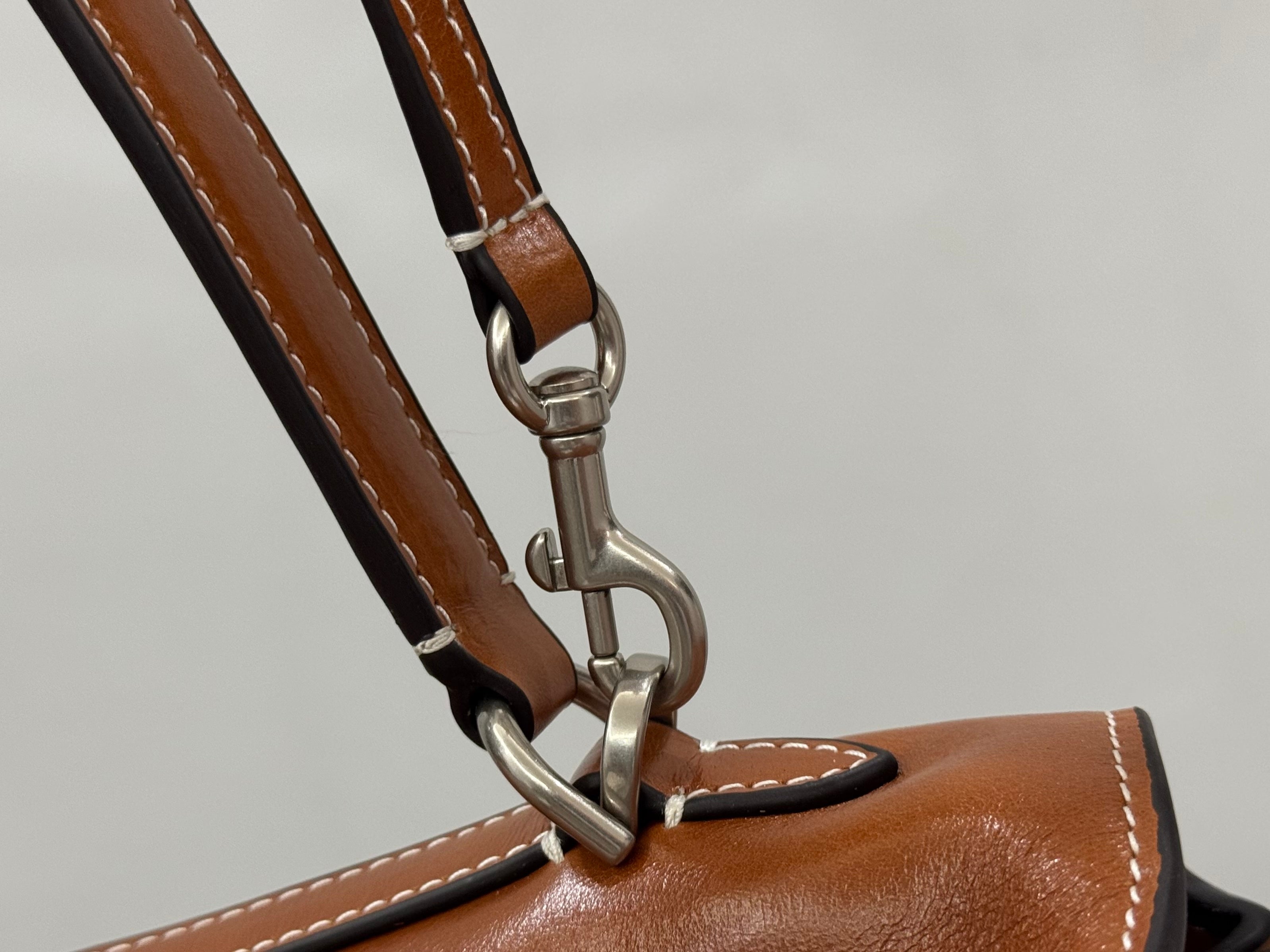 Balenciaga Large Bag 40 Camel Brown Cowhide Sliver Hardware