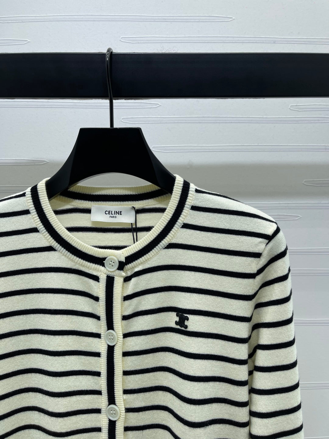 Celine 25 Striped Cardigan Wool 296266
