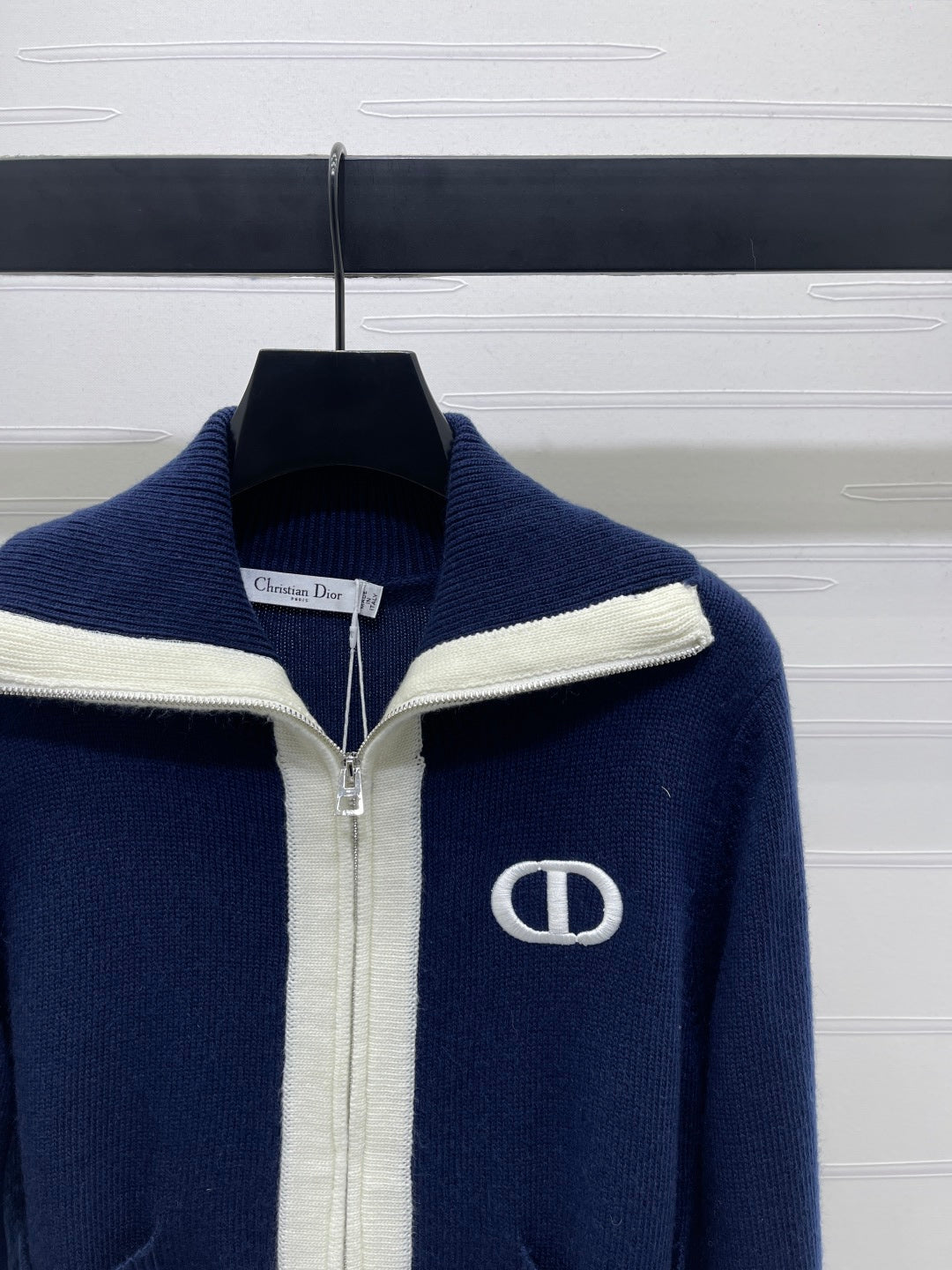 CD 25 Cardigan Two-tone Wool and Cashmere
