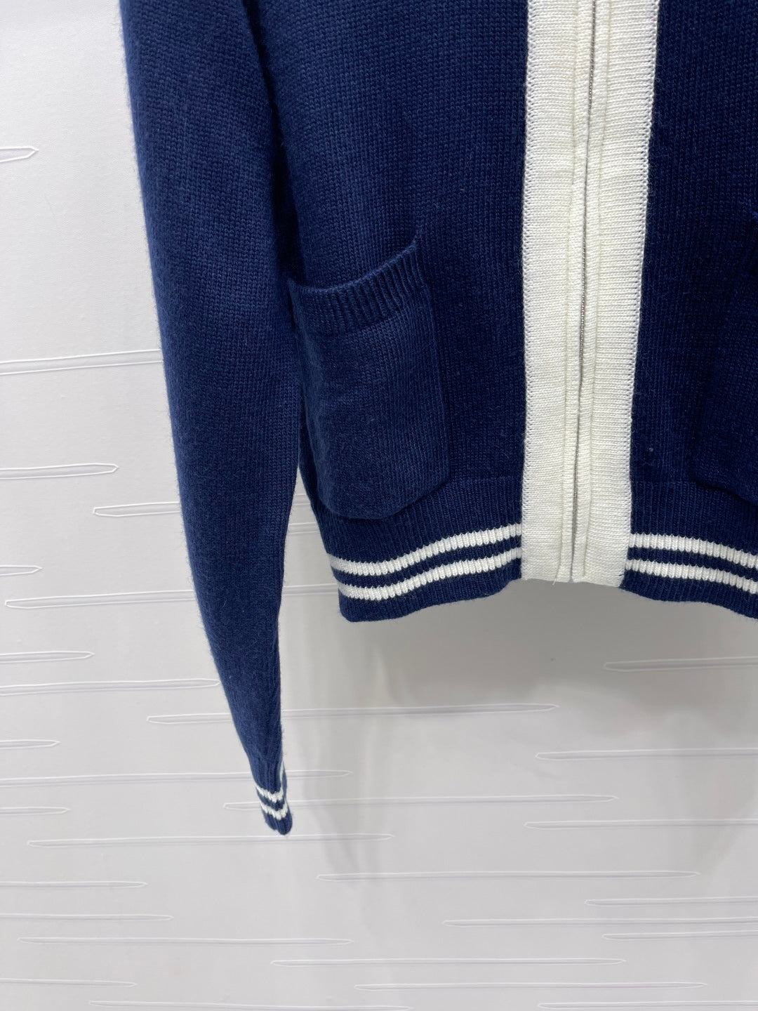 CD 25 Cardigan Two-tone Wool and Cashmere