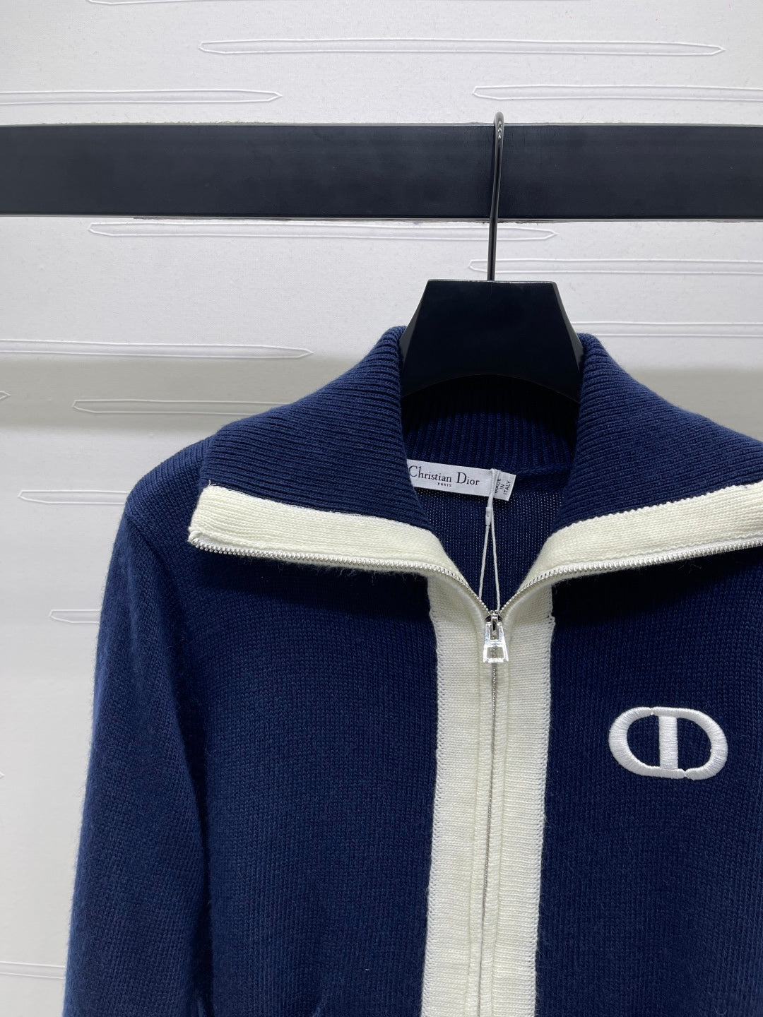 CD 25 Cardigan Two-tone Wool and Cashmere