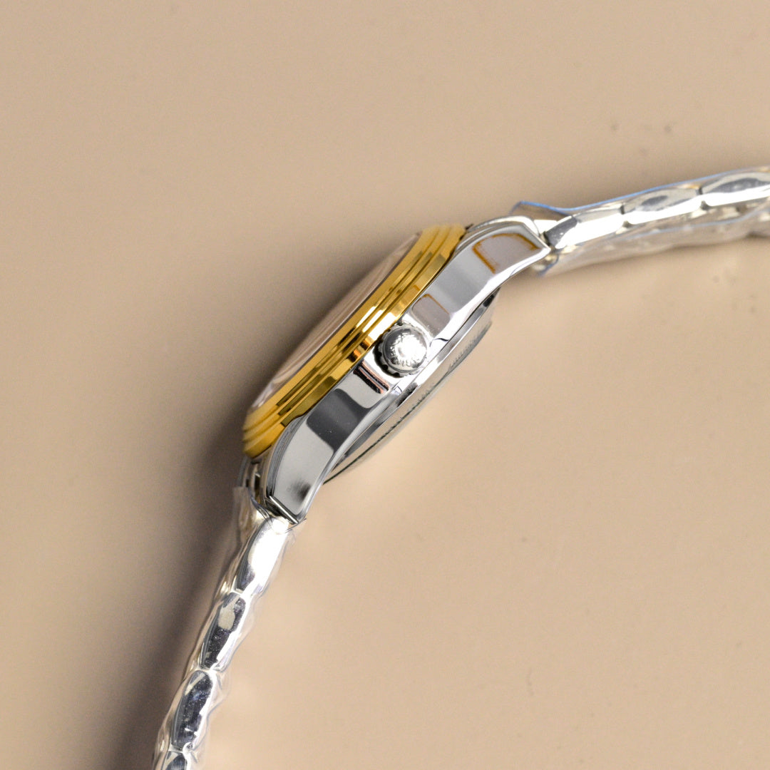 Longines Flagship 28mm Sliver Case Steel Gold