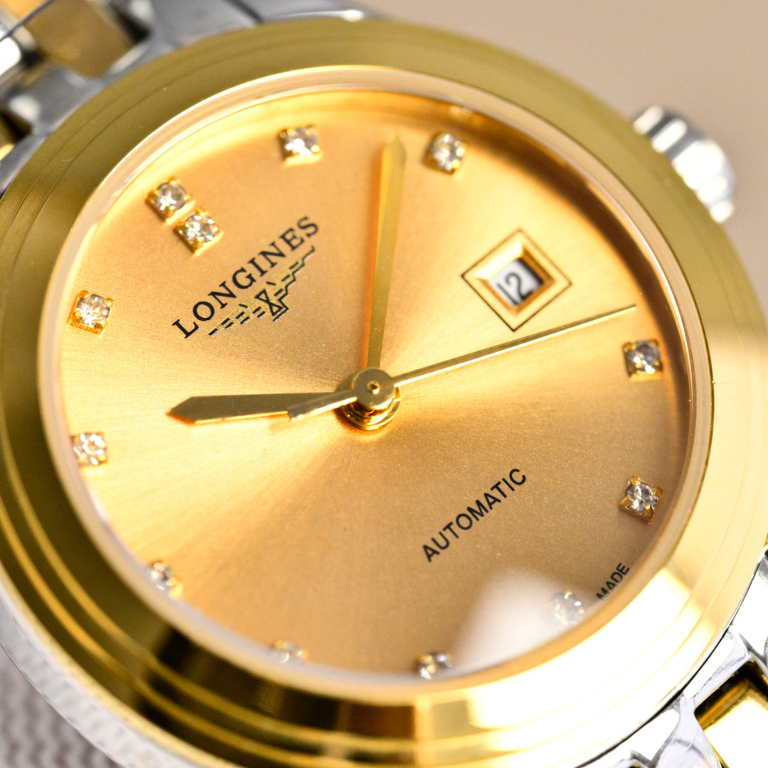 Longines Flagship 28mm Sliver Case Steel Gold