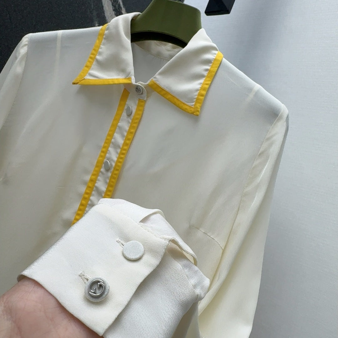 Gucci 25 Shirt Ivory Viscose