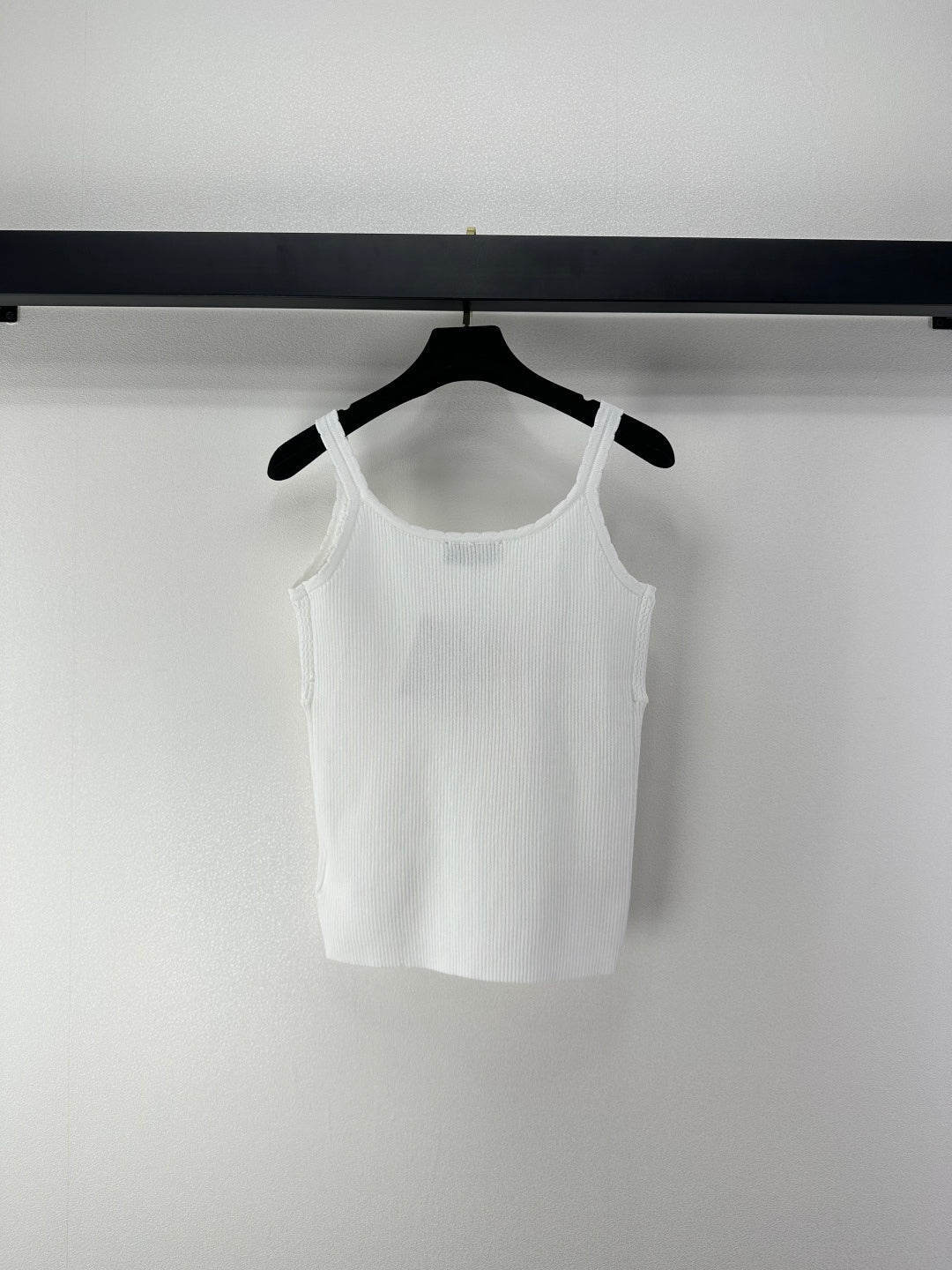 Miumiu 2026 Knit Camisole White Wool Cashmere 362402