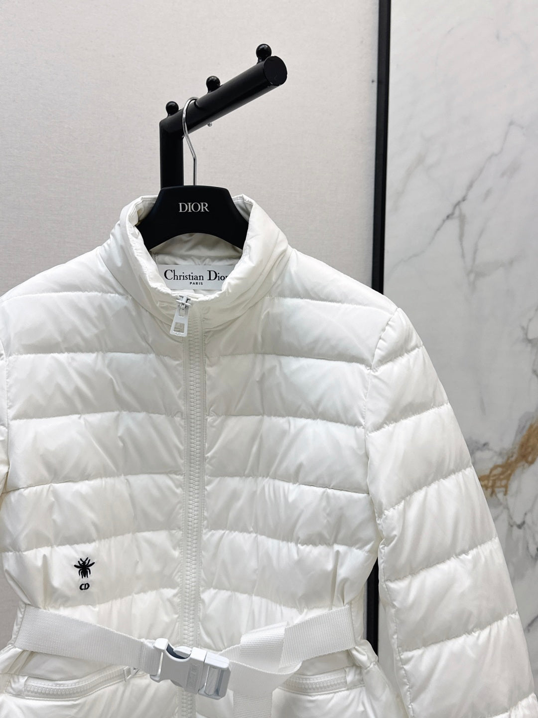 CD 25 Straight-Cut Puffer Jacket Cotton