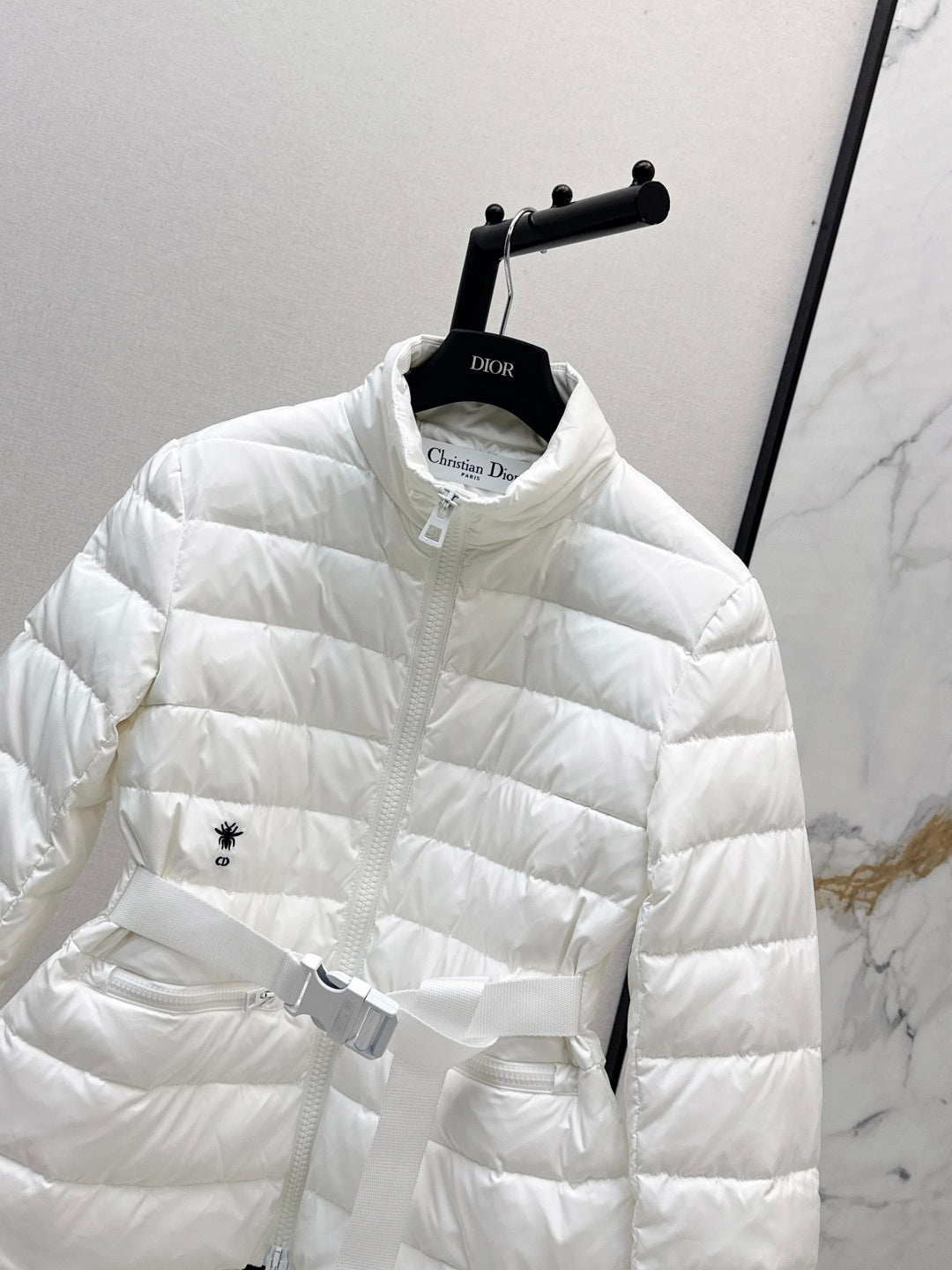CD 25 Straight-Cut Puffer Jacket Cotton