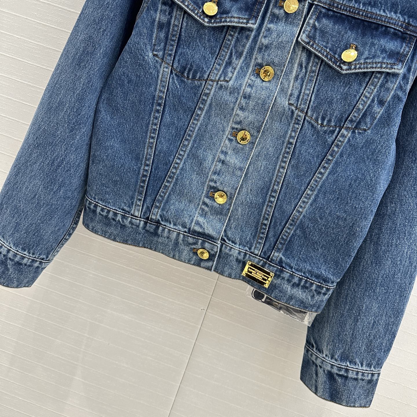 LV 25 Denim Jacket Blue Cotton
