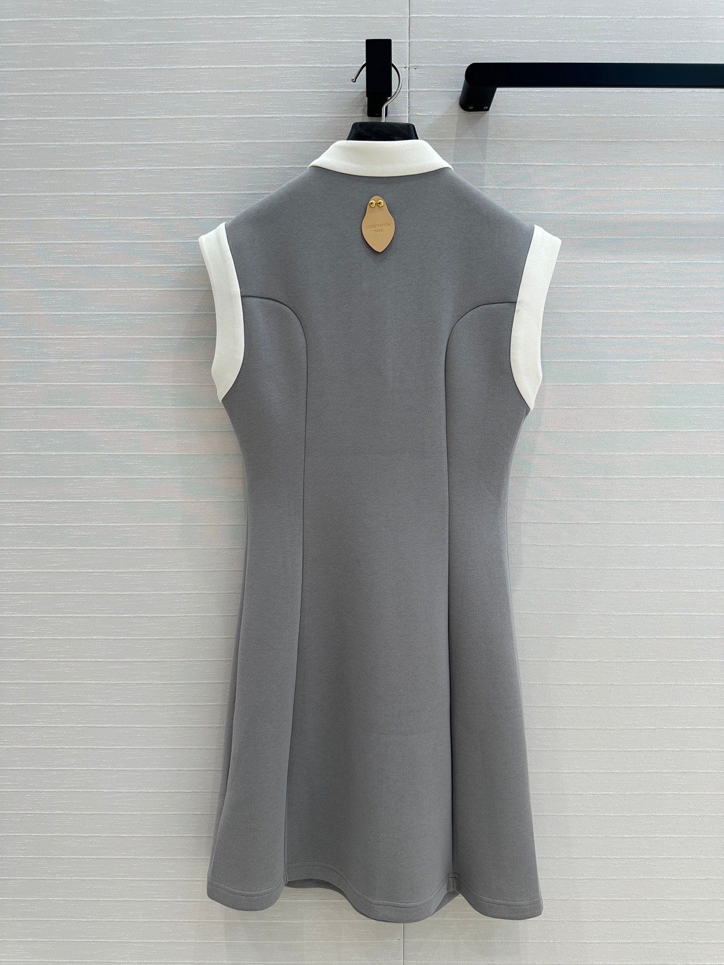 LV 25 Princess Seams Dress Grey Polyester Cotton