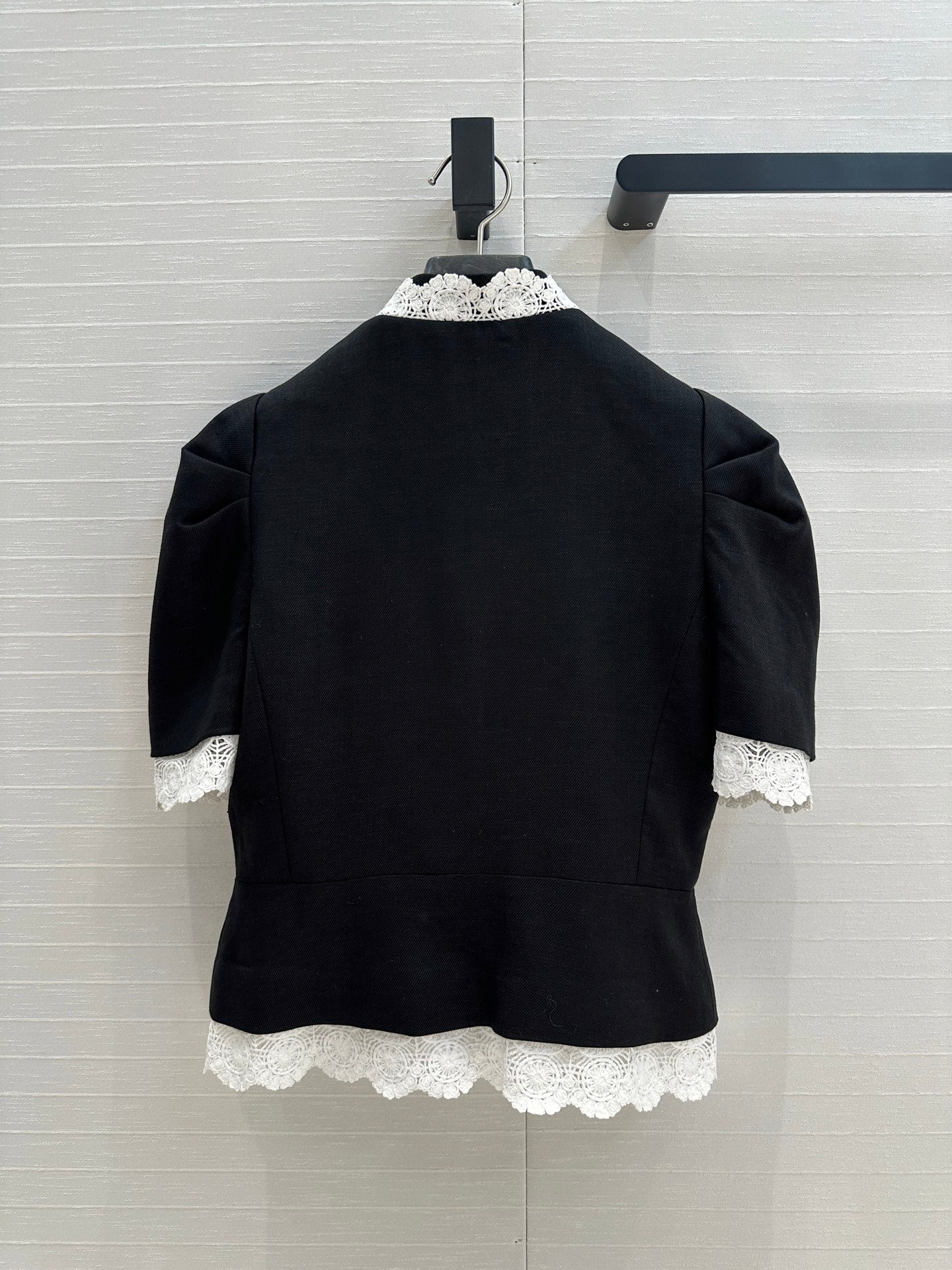 CD 25 Palace Style Jacket Black Linen