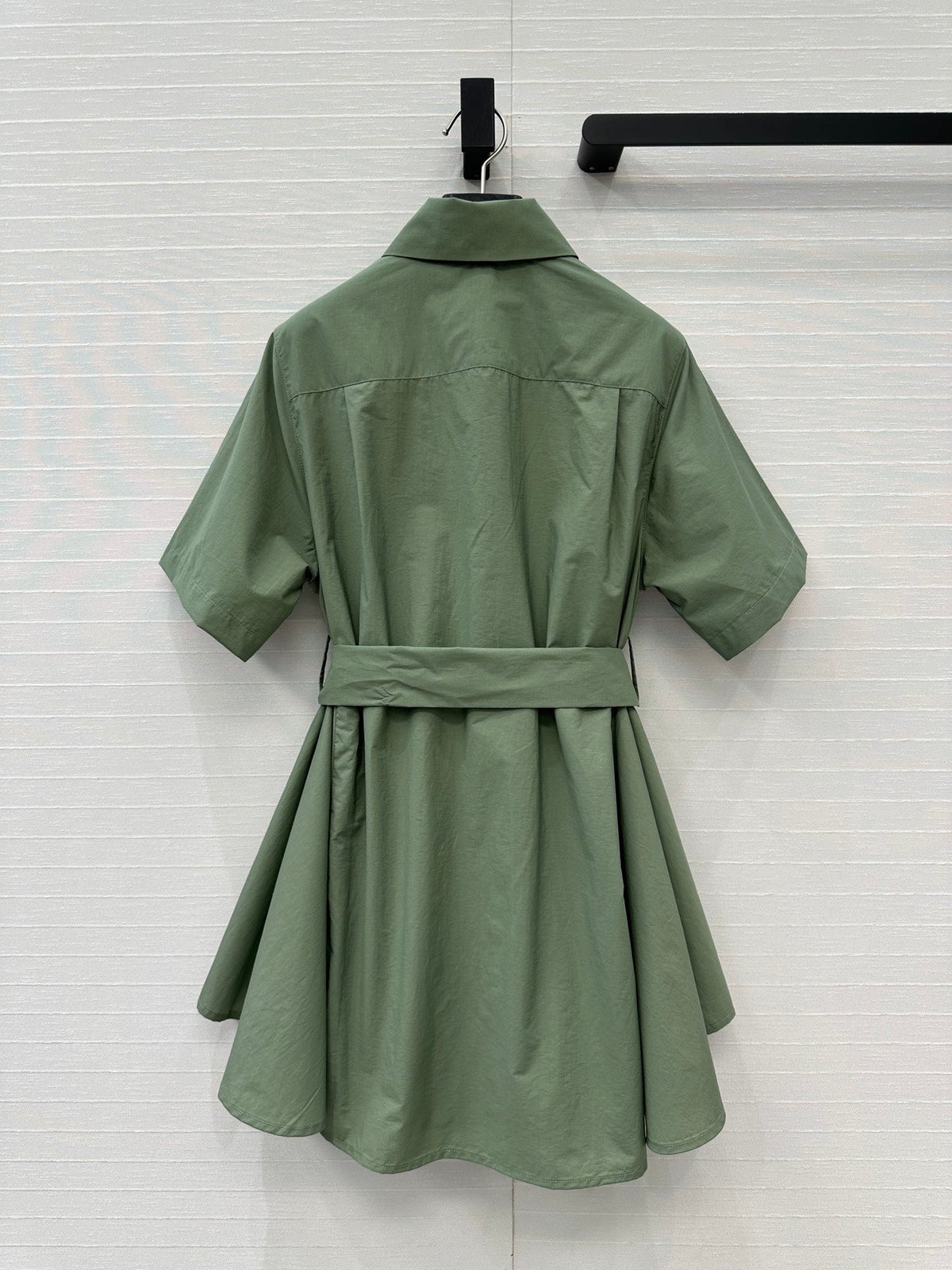 Loewe Short-sleeved Dress Green Cotton