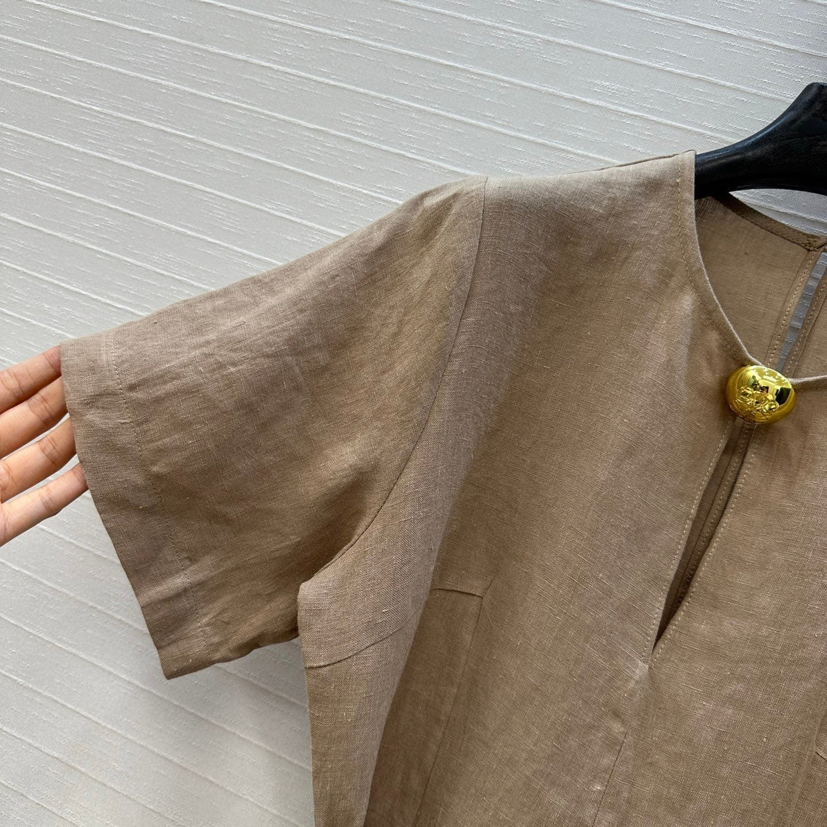 Loewe Dress Soft Beige Linen