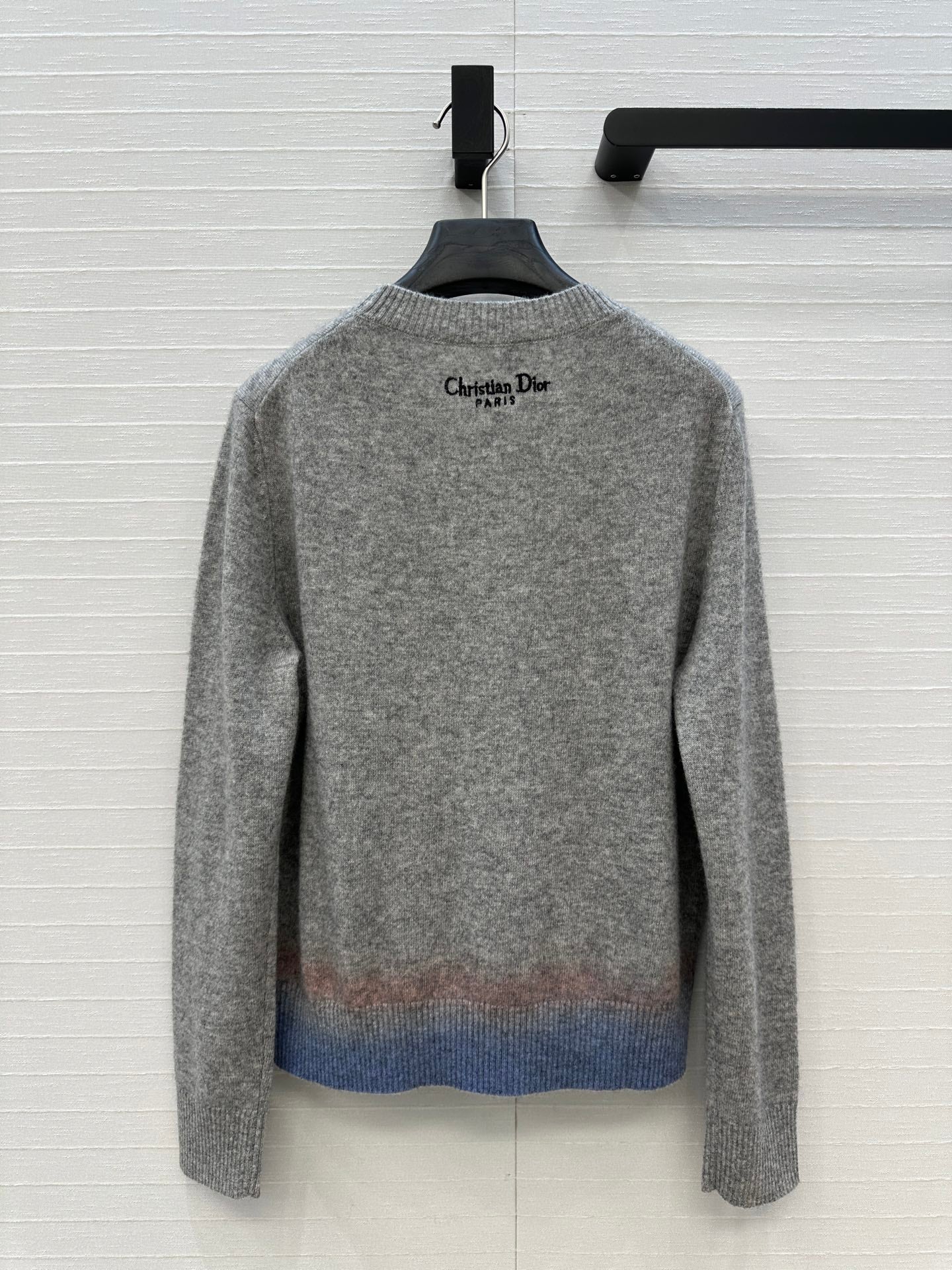 CD 25 Embroidered Sweater Grey Cashmere