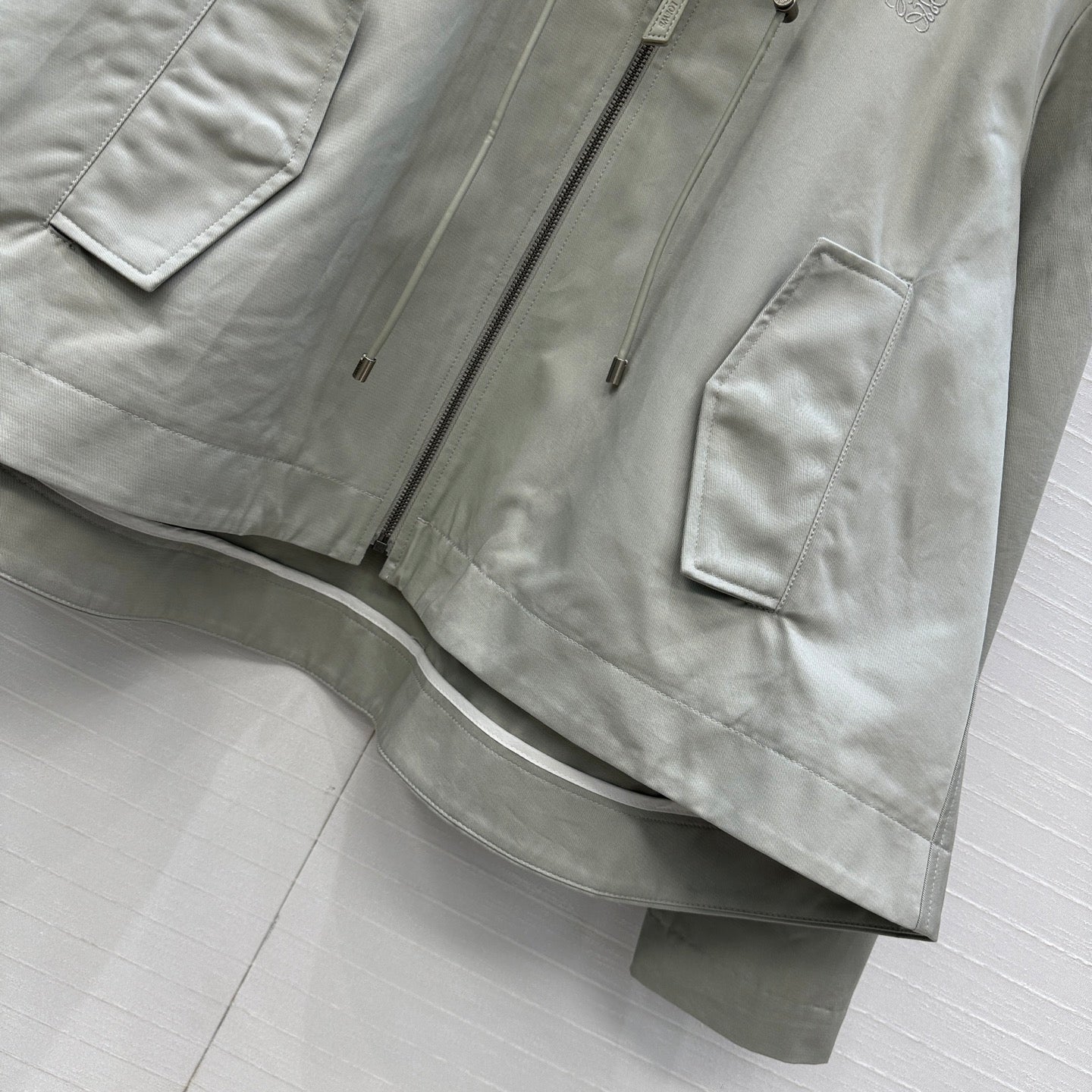 Loewe 25 Hooded Jacket Set Grey Green Polyester