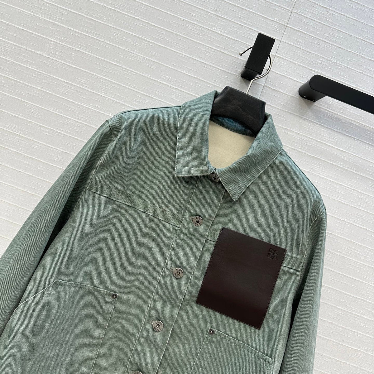 Loewe 25 Jacket Dusky Green Denim