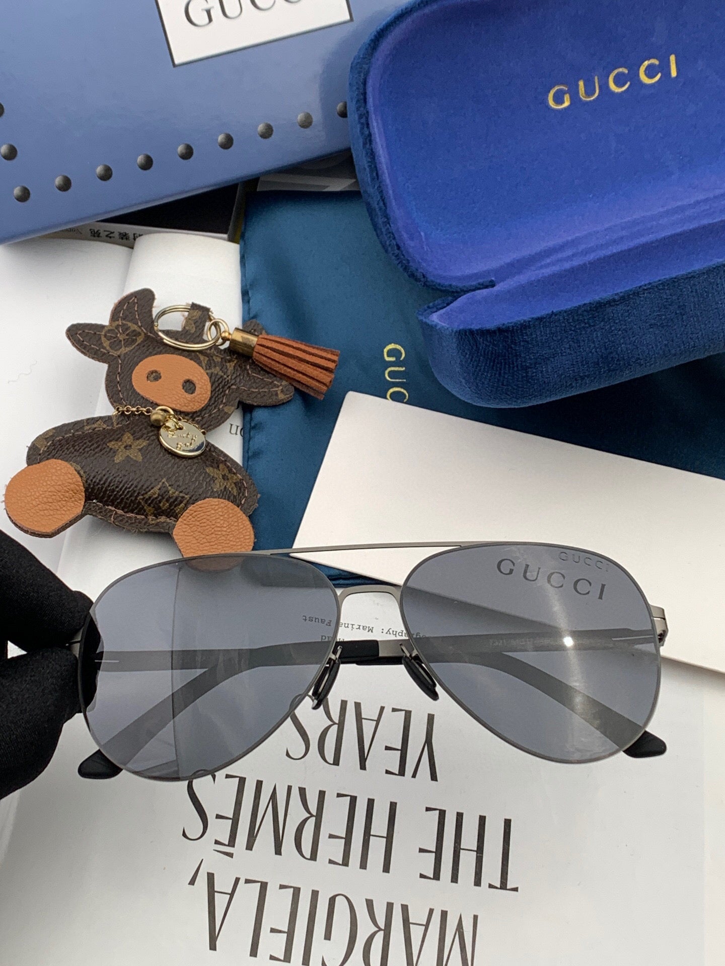 AVIATOR FRAME SUNGLASSES G1732 IN METAL