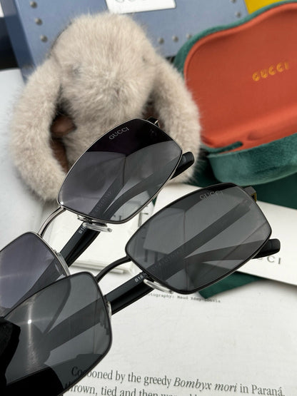 RECTANGULAR FRAME SUNGLASSES G51806 IN METAL
