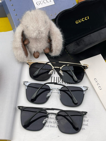 SQUARE FRAME SUNGLASSES G81937 IN ACETATE AND METAL