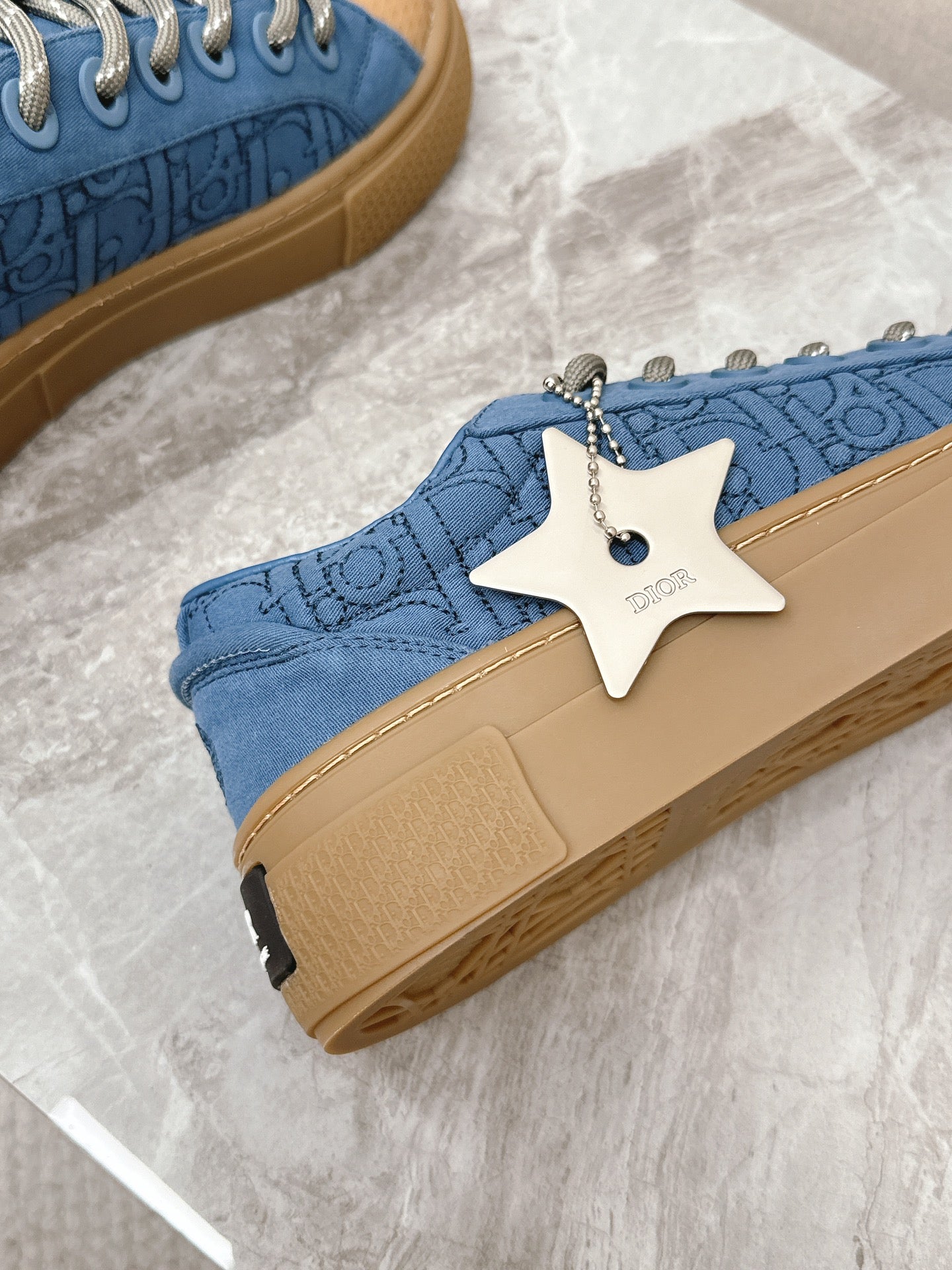 CD And Stone Island B33 Sneaker â€“ Limited And Numbered Edition Blue Canvas