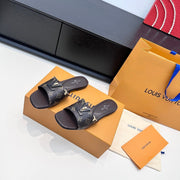 LV 26s V-Buck Sandals Dark Brown Calfskin 622391