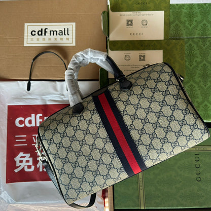 Gucci Ophidia Bag Beige mix Blue Canvas 240088