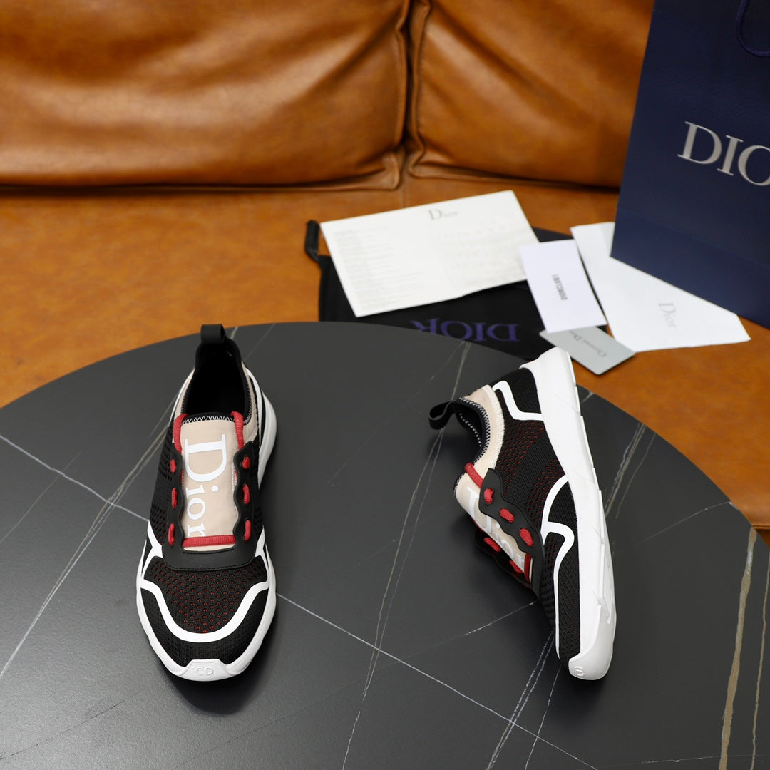 CD B21 Sneaker Black Mix Red Knitted 643602